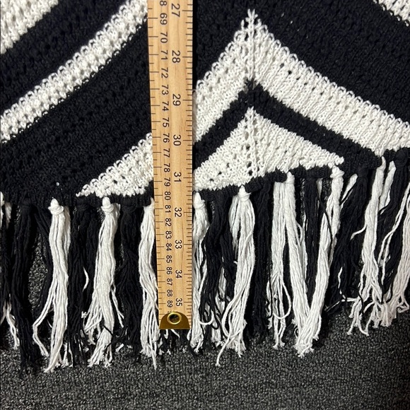 Nine West Crocheted Fitted Black and White Knit Skirt, Womens XS - Picture 5 of 7